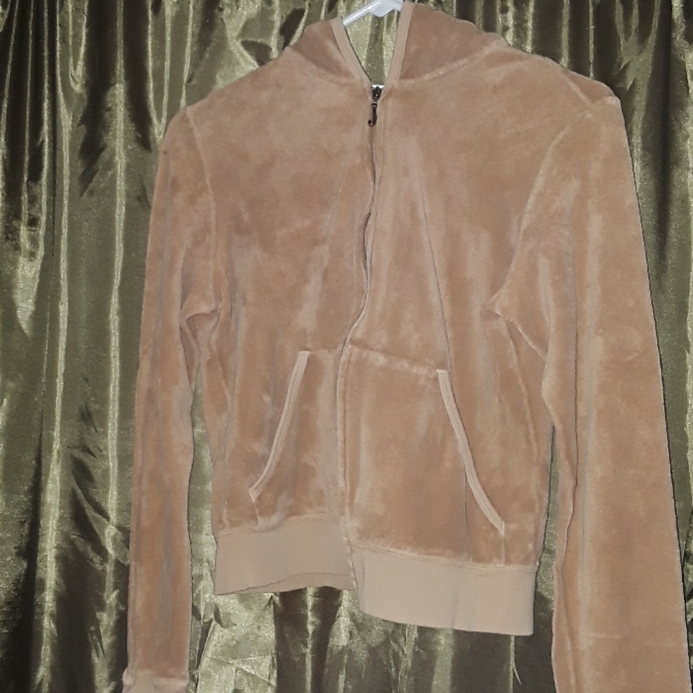 Juicy Couture Beige Track Jacket Top Size XL